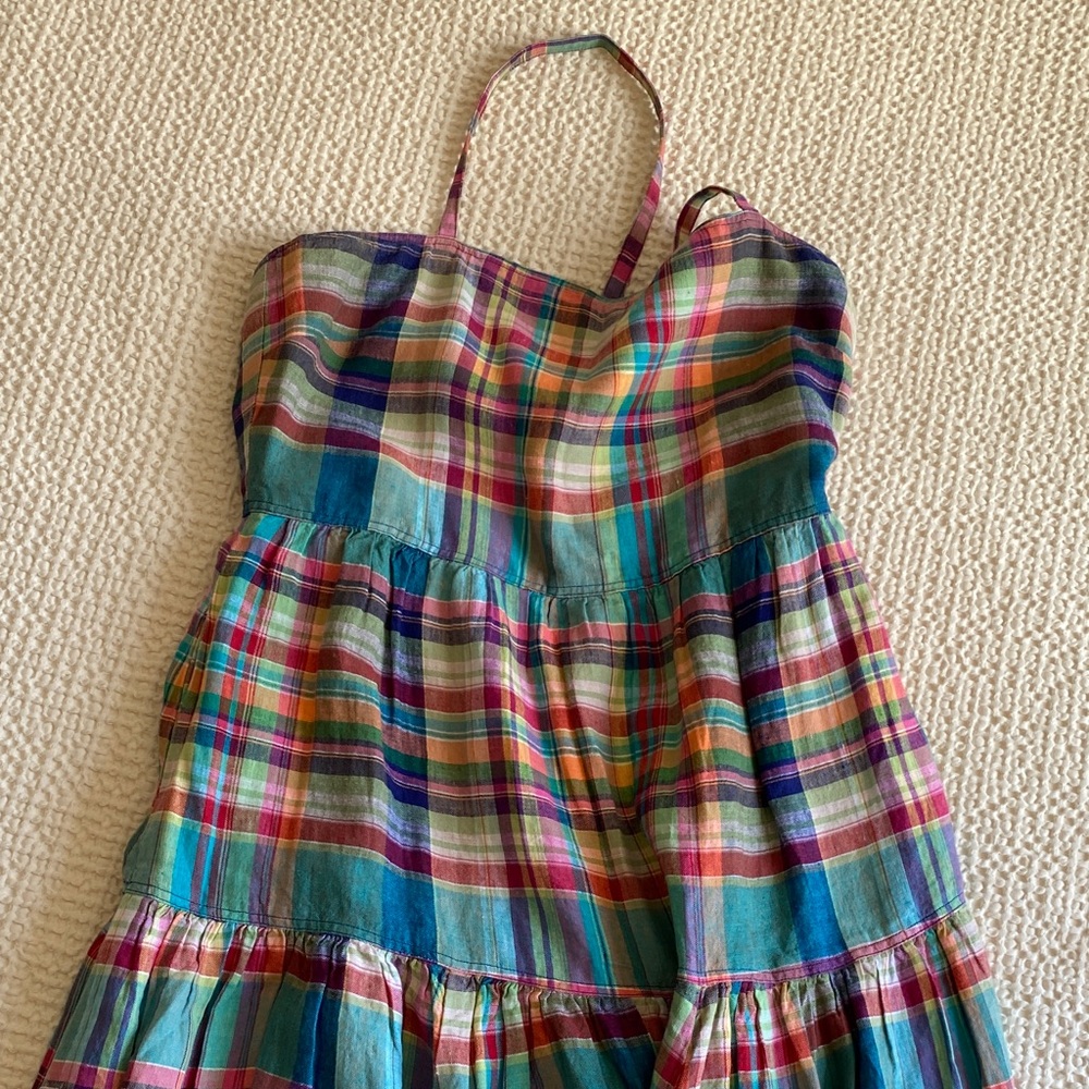 Polo by Ralph Lauren Multicolor Plaid Maxi Dress